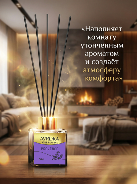 "Avrora Home Perfume"  Аромадиффузор  «Provence», 50мл.