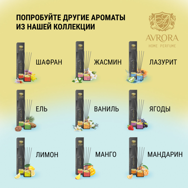 "Avrora Home Perfume"  Аромадиффузор  «Melon», 100мл.
