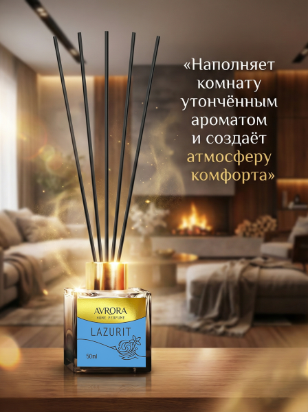 "Avrora Home Perfume"  Аромадиффузор  «Lazurit», 50мл.