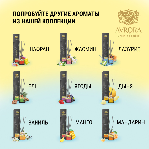 "Avrora Home Perfume"  Аромадиффузор  «Lemon», 100мл.