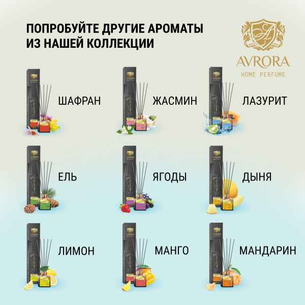 "Avrora Home Perfume"  Аромадиффузор  «Vanilla», 100мл.