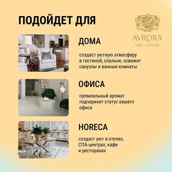 "Avrora Home Perfume"  Аромадиффузор  «Mango», 100мл.