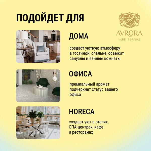 "Avrora Home Perfume"  Аромадиффузор  «Lemon», 100мл.